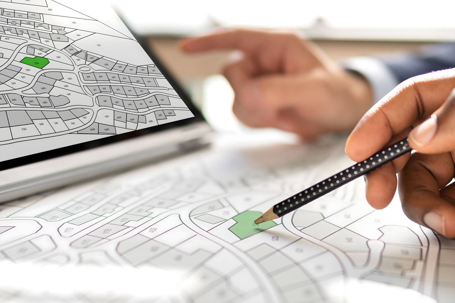 Cadastre Map And City Building Survey